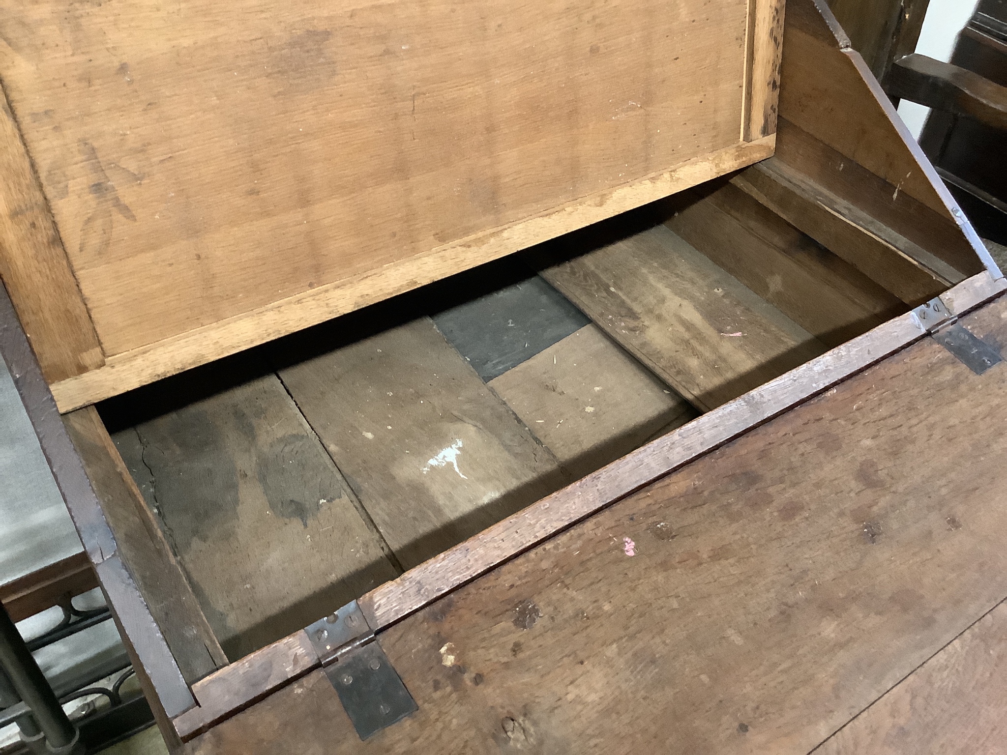 An 18th century oak bureau